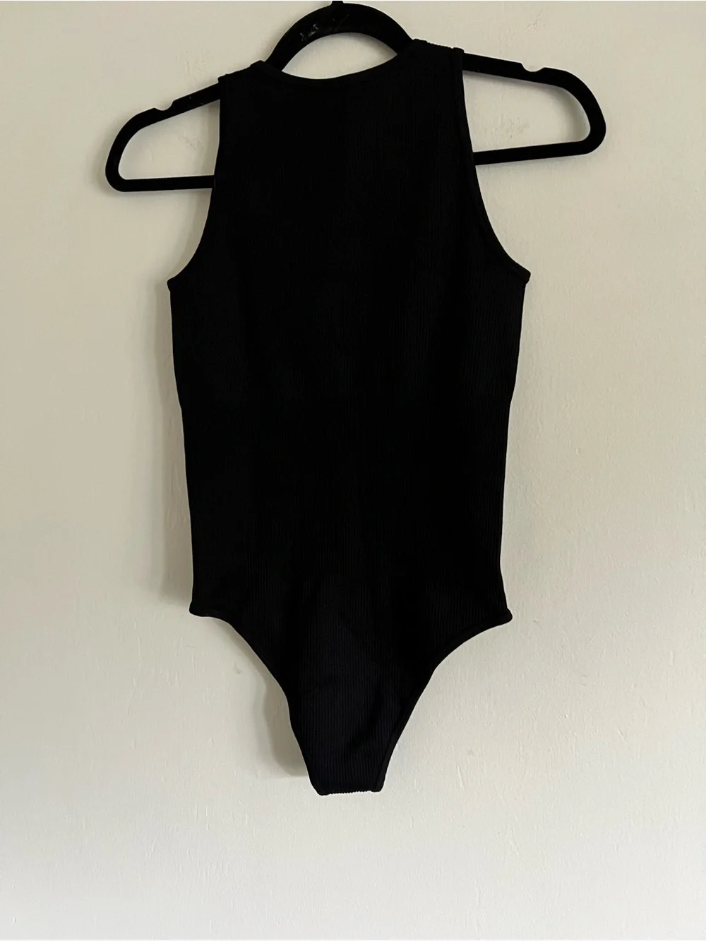 OQQ Ribbed Halter Neck Bodysuit Sz Medium